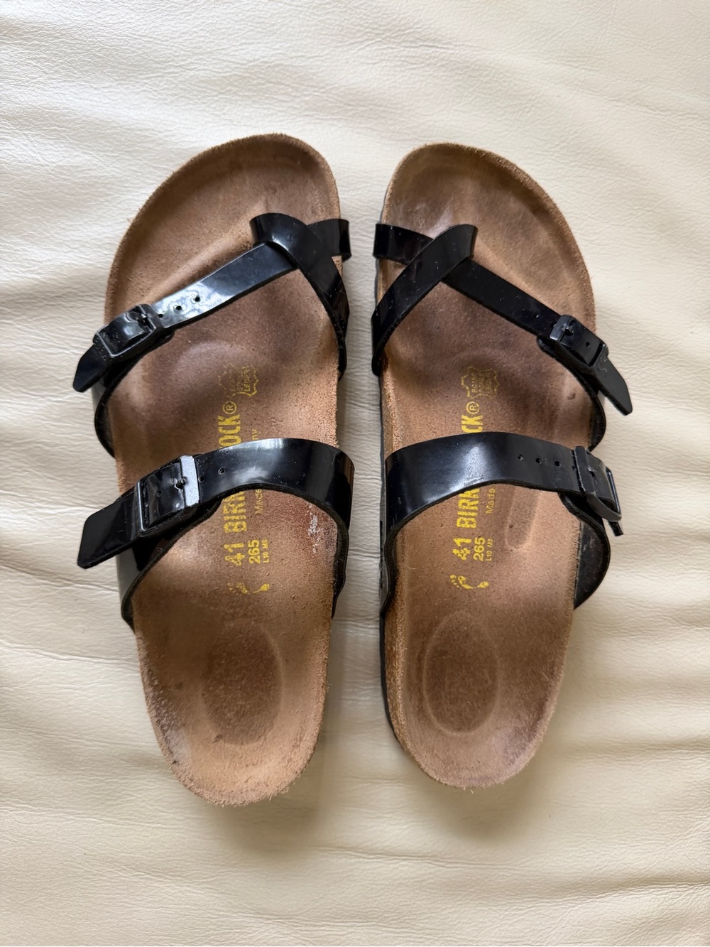 Birkenstock Mayari Black Sandals Size EU 41 US L10 M8 Narrow